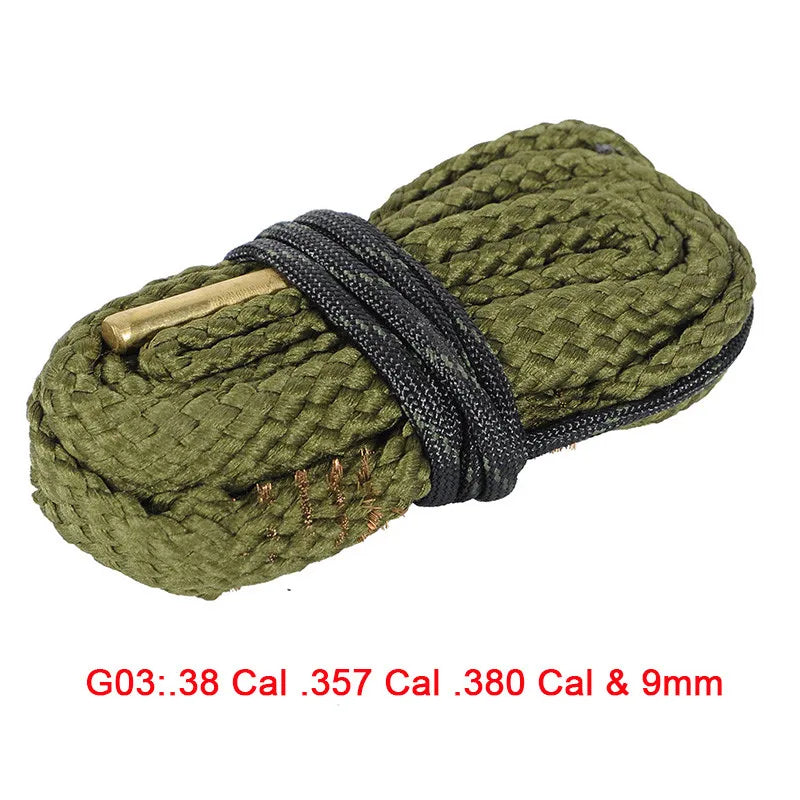 Hunting Gun Bore Cleaner Snake.22 Cal.223 Cal.38 Cal& 5.56mm,7.62mm,12GA Rifle Cleaning Kit Tool Rifle Barrel Calibre Snake Rope
