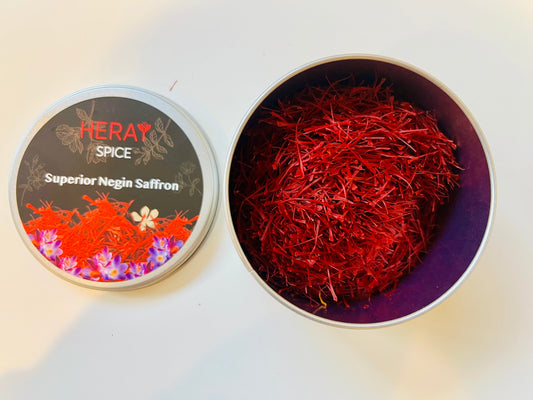 1 Oz (28.5gr) Heray Saffron, Afghani Superior Negin Quality