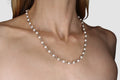 White Pearl Linked Necklace