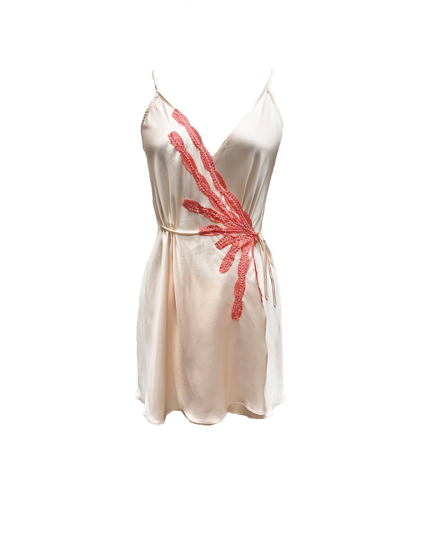 Splash Silk and Viscose Wrap Nightie