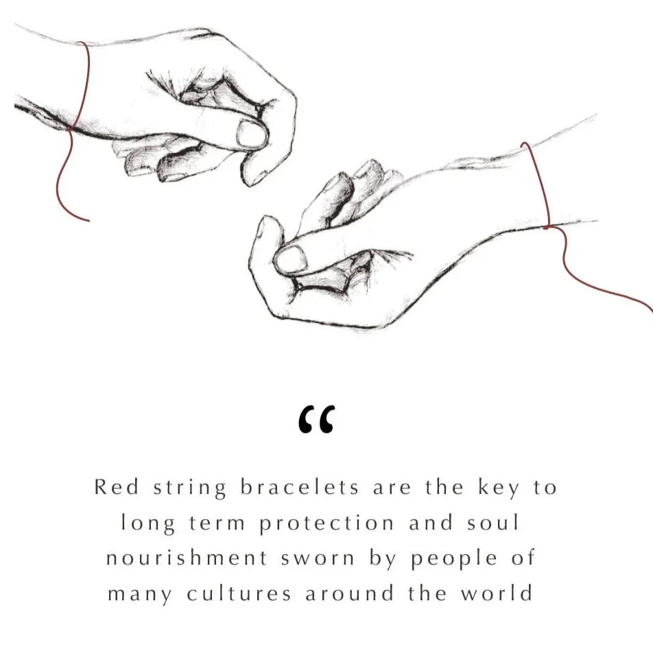 Spiritual Strength - Red String Elephant Charm Bracelet