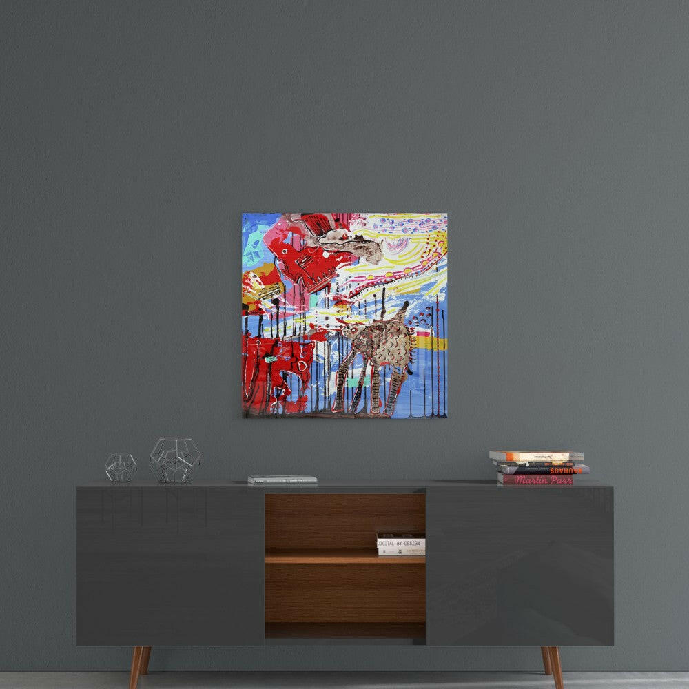Star Wars Abstract Glass Wall Art