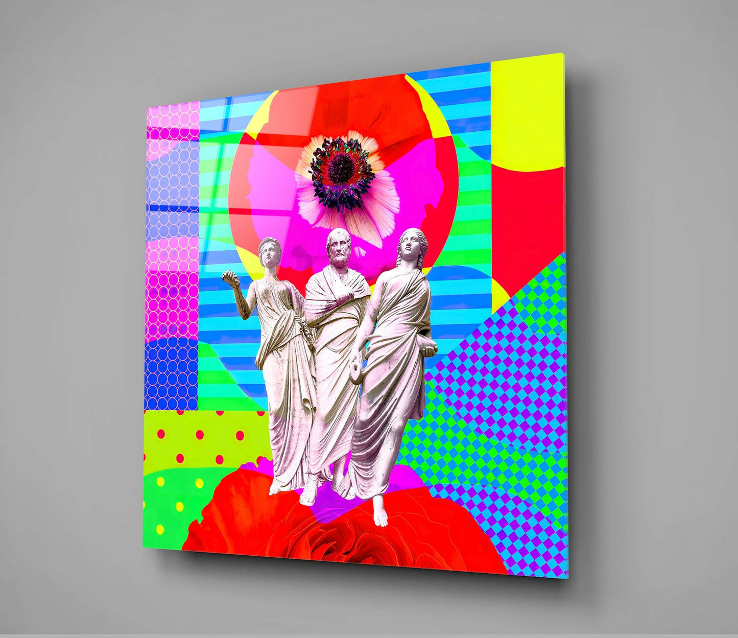 Sculpture Glass Wall Art