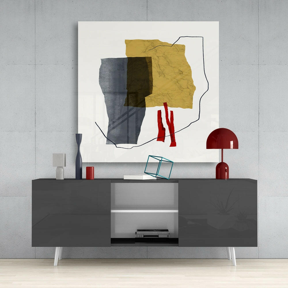 Abstract Pattern Glass Wall Art