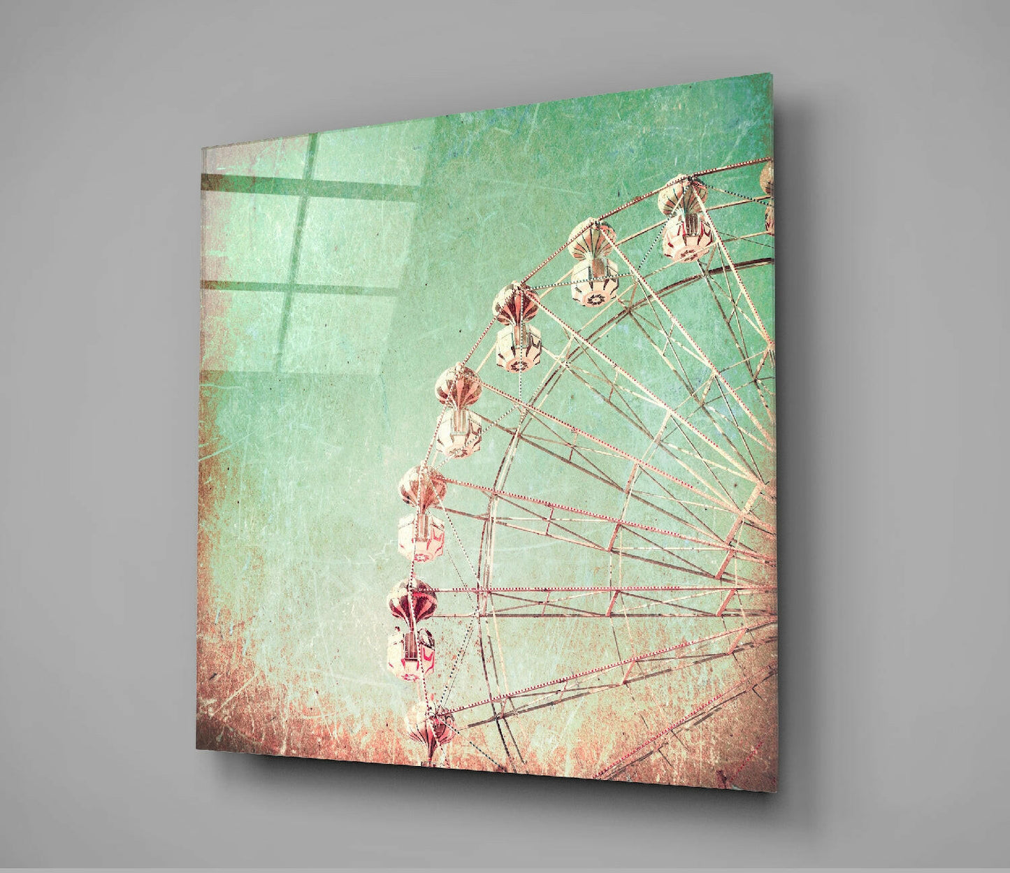 Ferris Wheel Glass Wall Art