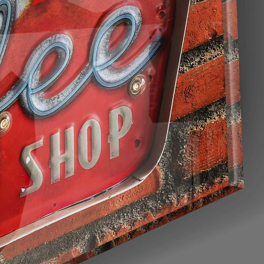 Hot Coffee Glass Wall Art