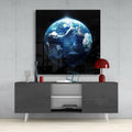 World Glass Wall Art