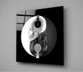 Black and White Glass Wall Art