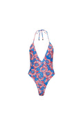 Los Cabos Deep V One Piece Hibiscus