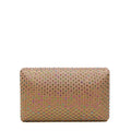 Linen Fishnet Crystal Clutch