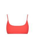 Malibu Bralette String Tie Bikini Top Red