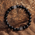 Powerful Vibrations - Matte Onyx Bracelet