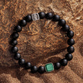 Abundant Positivity - Onyx Malachite Bracelet