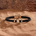 Zen Living Karma Circle Men’s Black String Bracelet