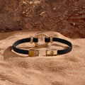 Constant Protection Black Onyx Karma Circle Men’s Black String Bracelet