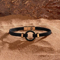 Constant Protection Black Onyx Karma Circle Men’s Black String Bracelet