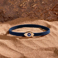 Men's Forward Vision Evil Eye Blue String Bracelet