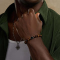 Confidence Secured Tiger’s Eye & Black Onyx Bracelet