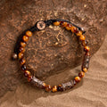 Healing Courage - Tiger's Eye Triple Protection Bracelet