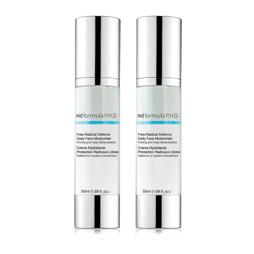 MD Formula Free Radical Defence Daily Moisturiser 50ml Twin Value Savings Pack