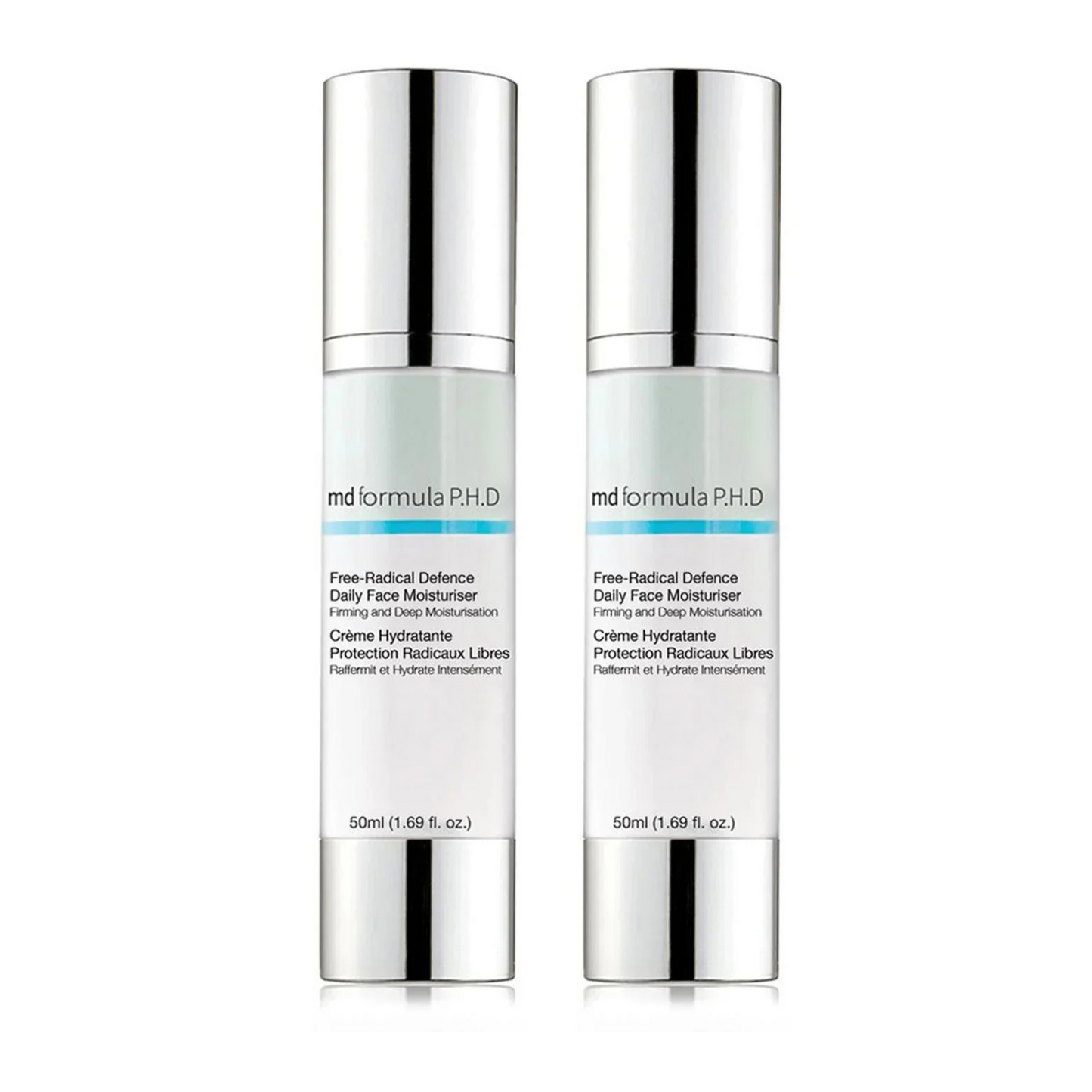 MD Formula Free Radical Defence Daily Moisturiser 50ml Twin Value Savings Pack
