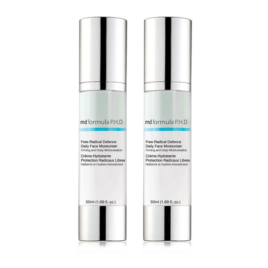 MD Formula Free Radical Defence Daily Moisturiser 50ml Twin Value Savings Pack
