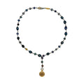 Luna Noir Coin Pearl Lariat