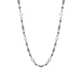 Timeless Silver Pearl Necklace