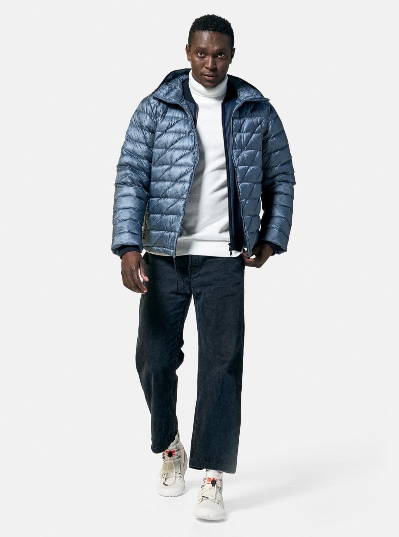 Packable Down Jacket - China Blue
