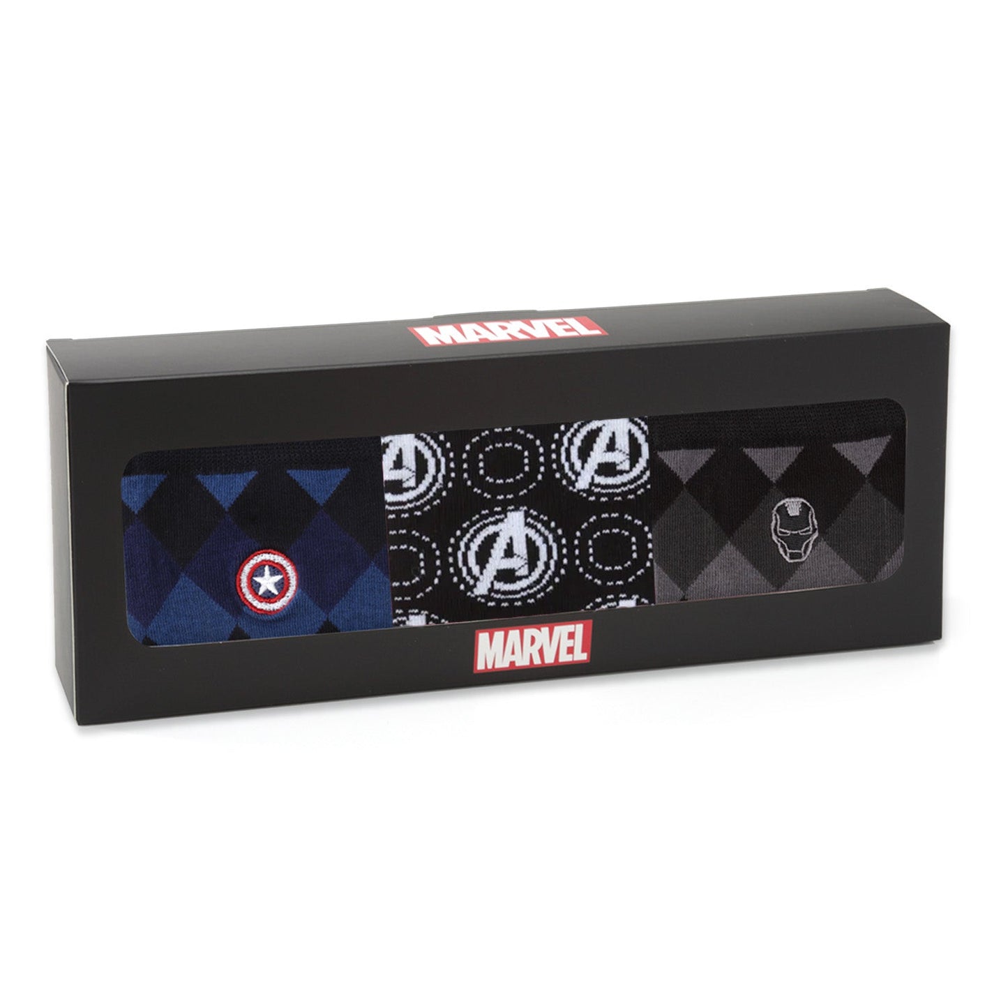 Marvel Argyle 3 Socks Pack and Lapel Pin Gift Set