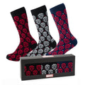 Marvel Spider-Man Dot 3 Pack Socks and Lapel Pin Gift Set