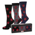 Marvel Spider-Man 3 Pack Socks and Lapel Pin Gift Set