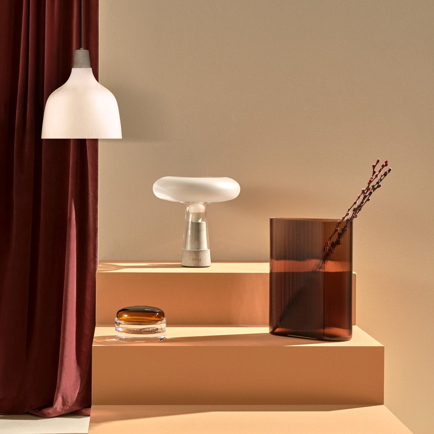 Orion Lamp with Glass Top