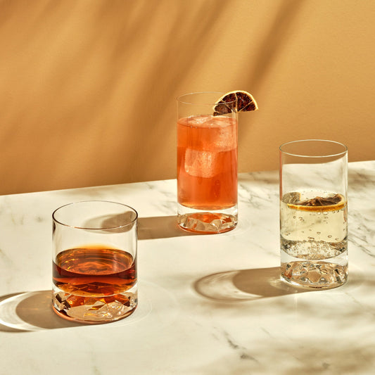 Club Set of 4 High Ball Glasses Medium