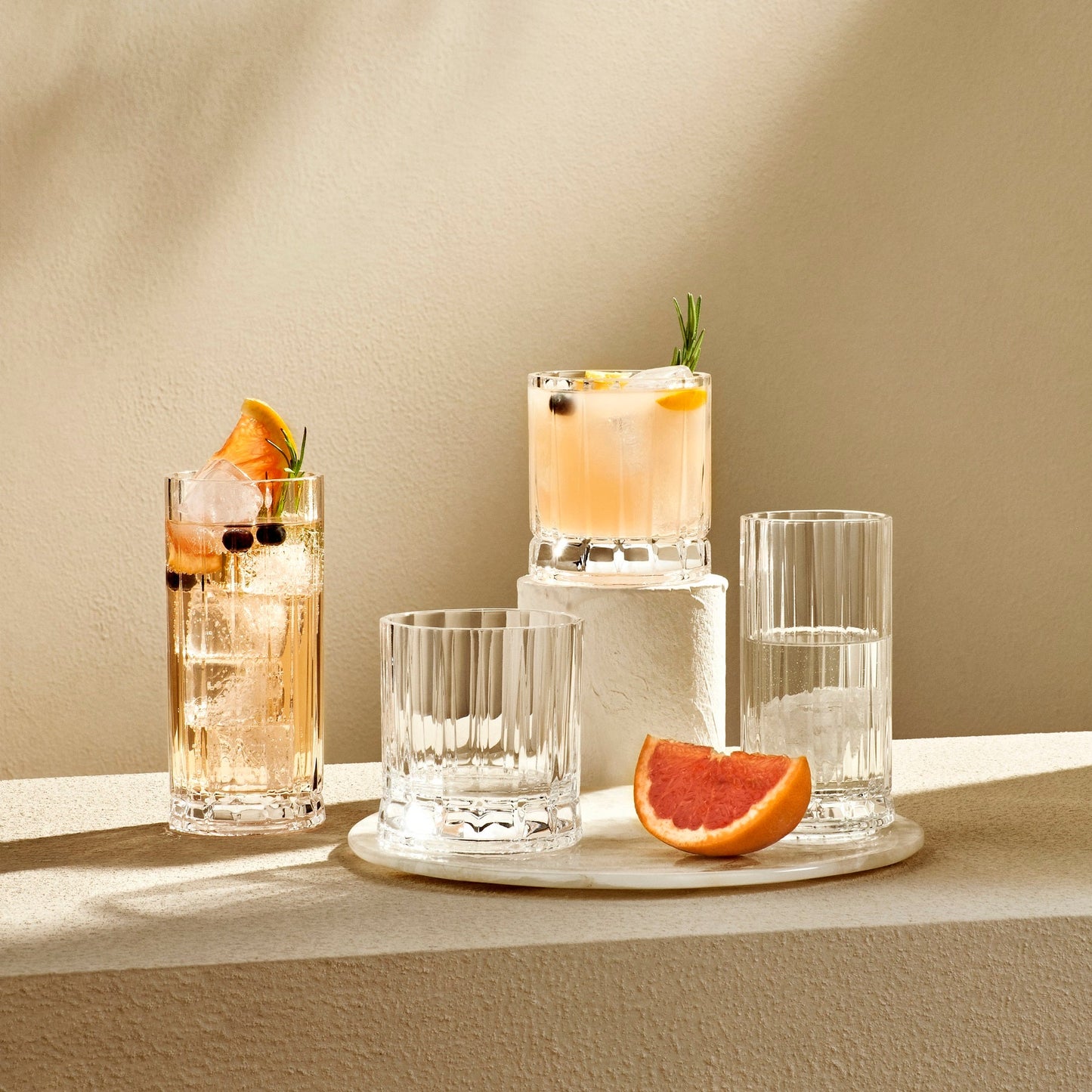 Wayne Set of 4 High Ball Glasses 8.5 oz