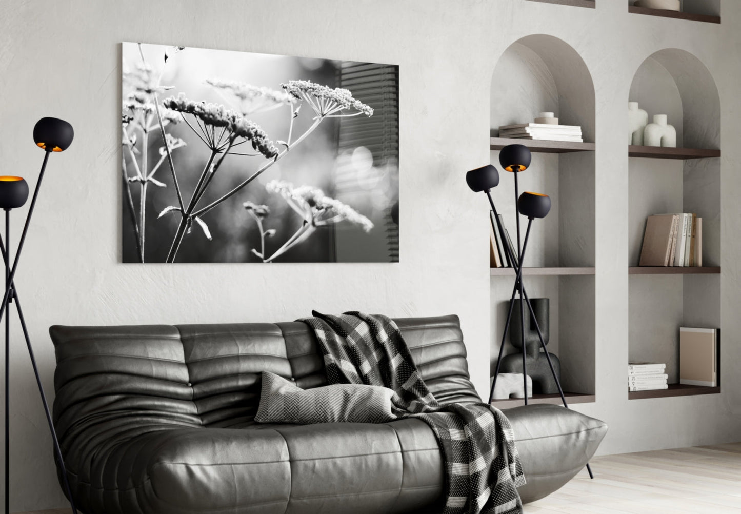 Flower Glass Wall Art