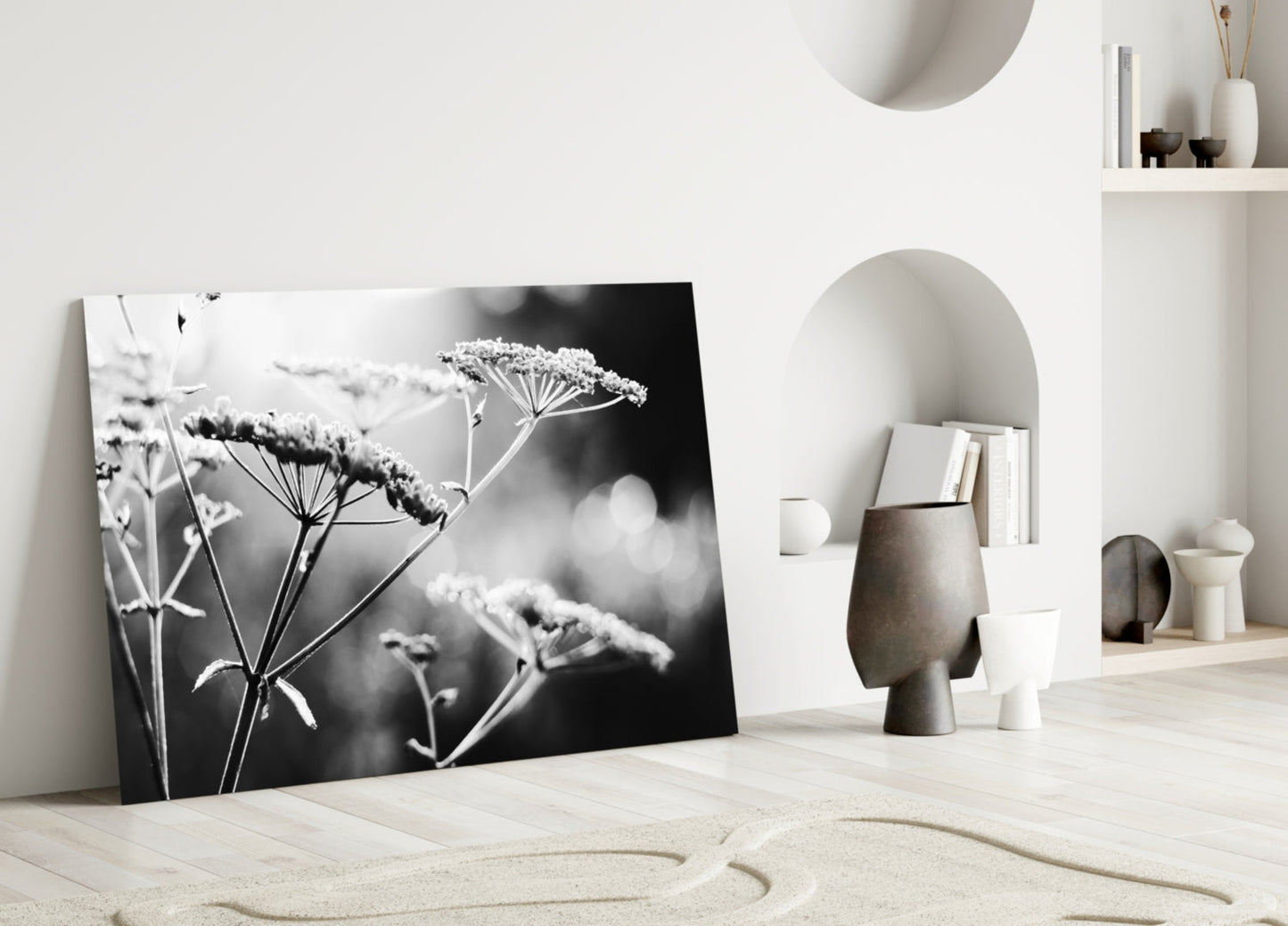 Flower Glass Wall Art