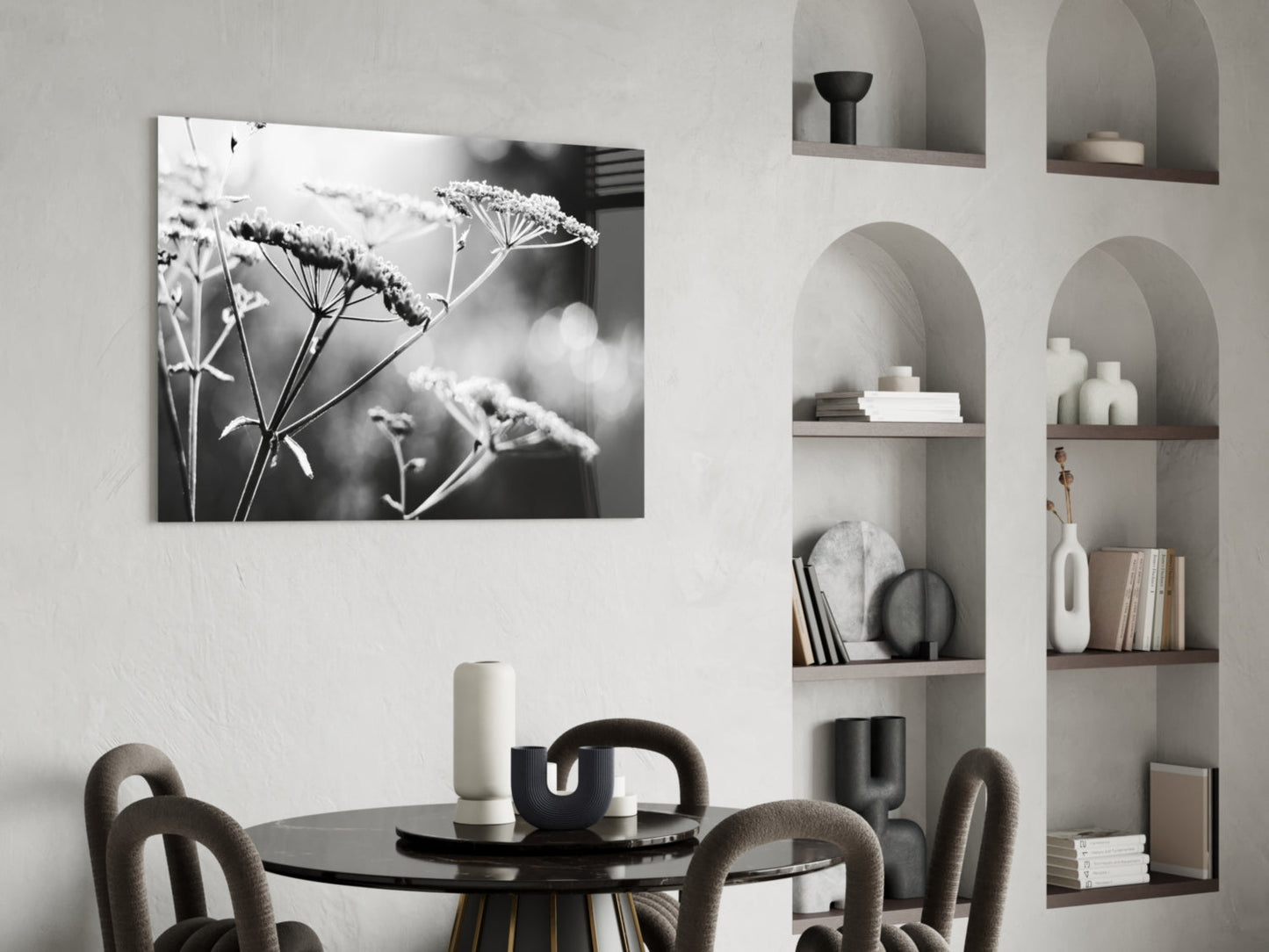 Flower Glass Wall Art