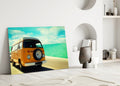 Vosvos Minibus Glass Wall Art