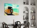 Vosvos Minibus Glass Wall Art