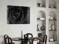 Black Rose Glass Wall Art