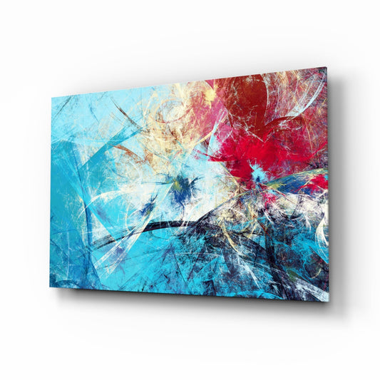 Abstract 4 Glass Wall Arts