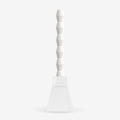 ZAI Geometric Pillar Candle in Ivory