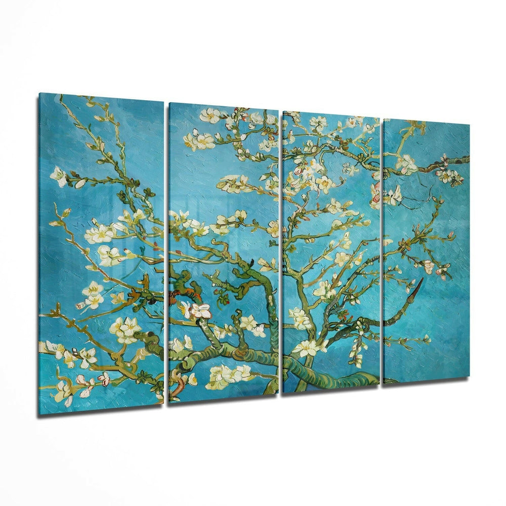 Sakura 4 Pieces Mega Glass Wall Art (59"x36")