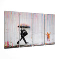 Banksy 4 Pieces Mega Glass Wall Art (59"x36")