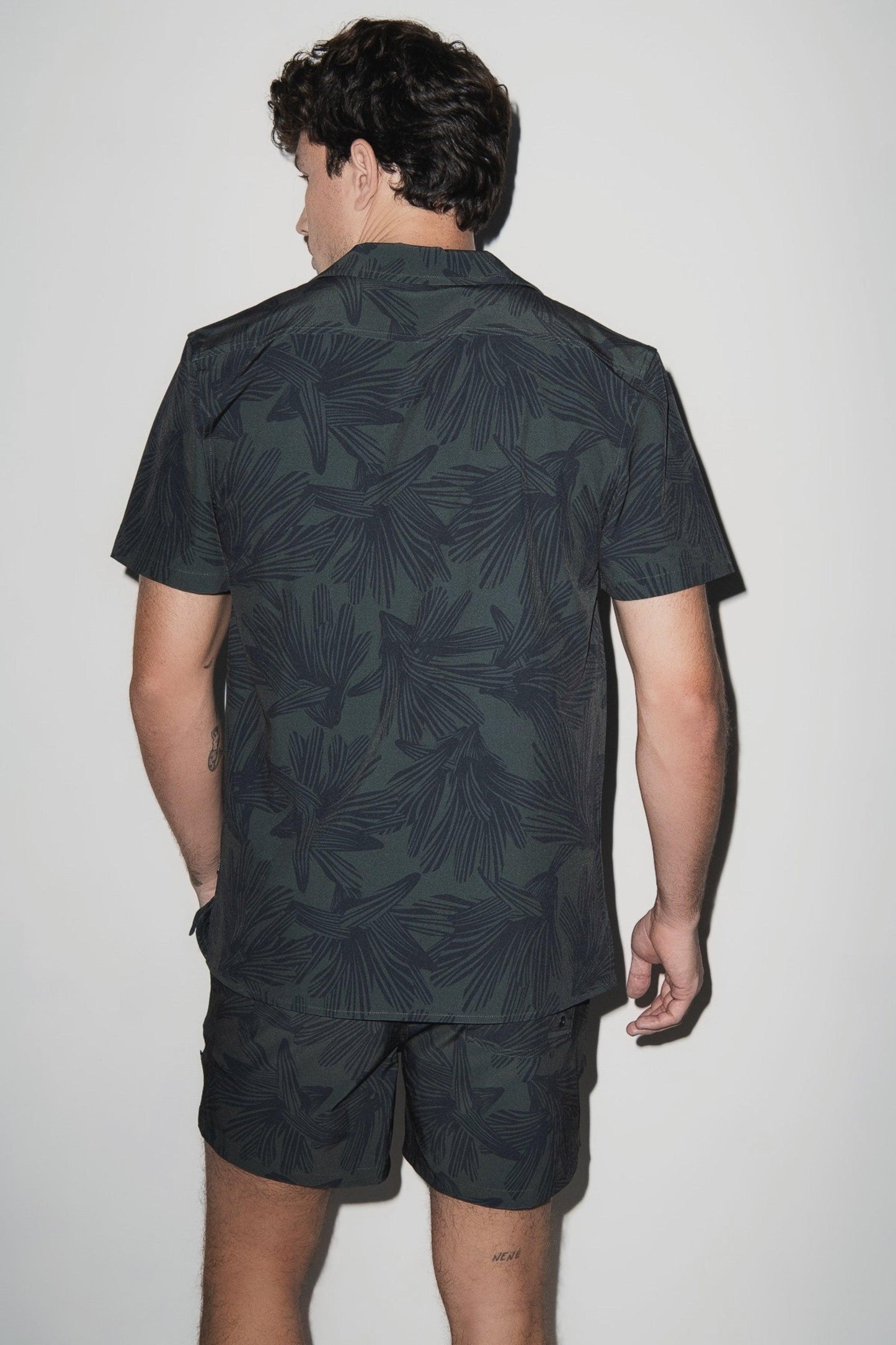 Saint Tropez Cabana Shirt Dark Olive