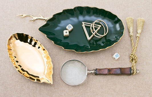 Pure Gold Leaf Accent Dish