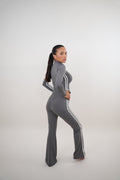 I Am Motivated Gray Flare Pant