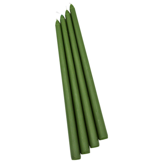 Extra Tall Pine Green Taper Candle, 1 Case of 24 Packs (4 Candles per Pack)