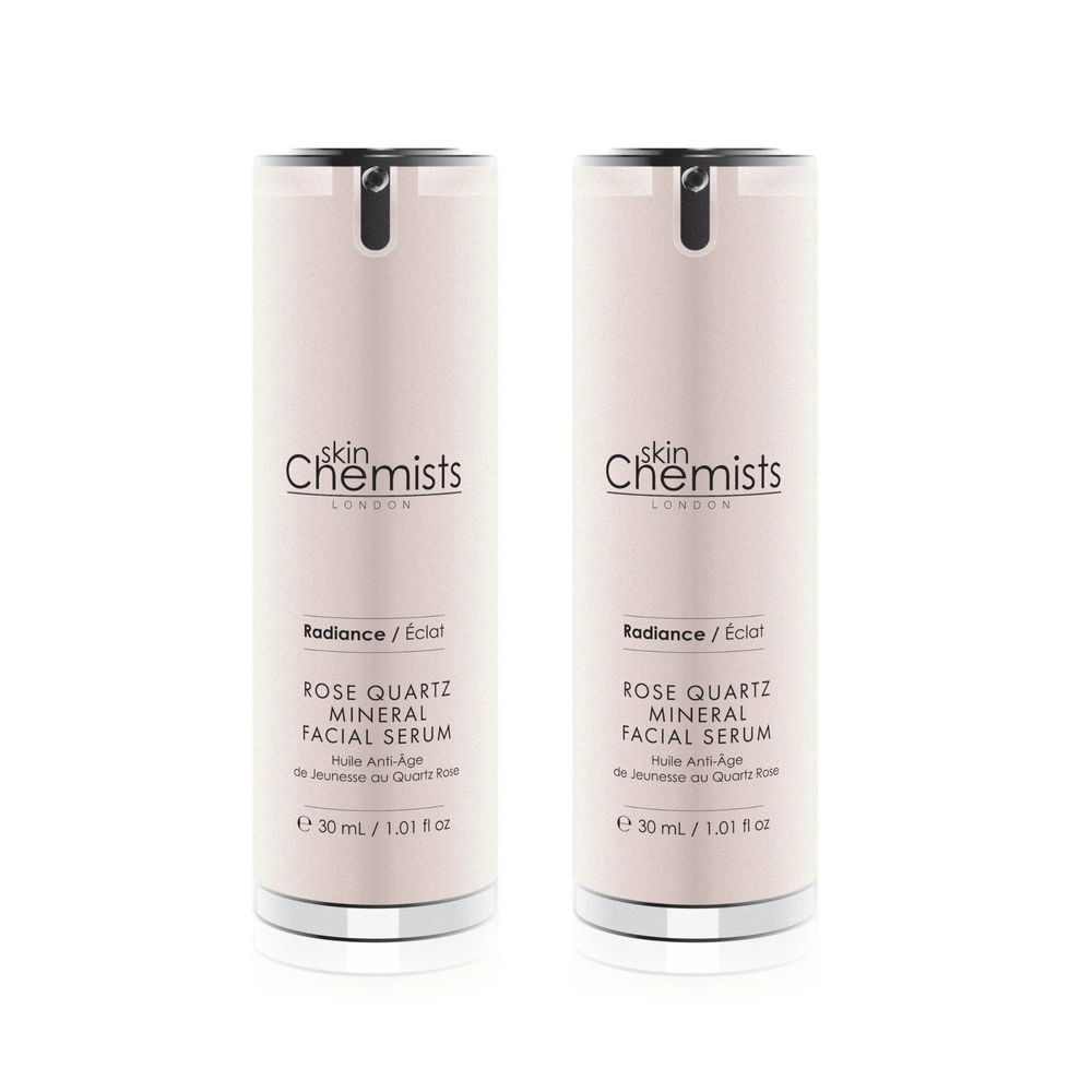 skinChemists Rose Quartz Mineral Facial Serum 30ml Twin Savings Pack